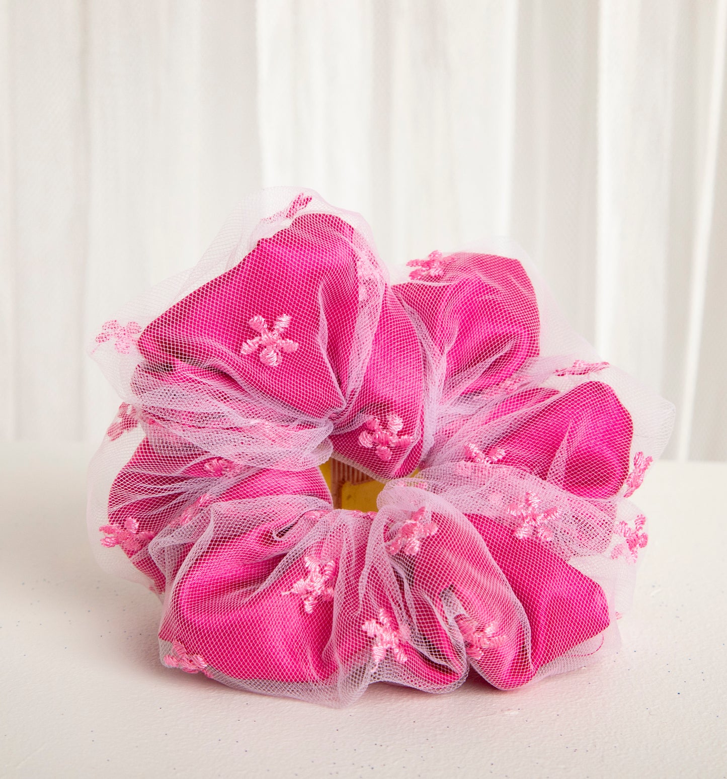 Pink Oversized Scrunchies