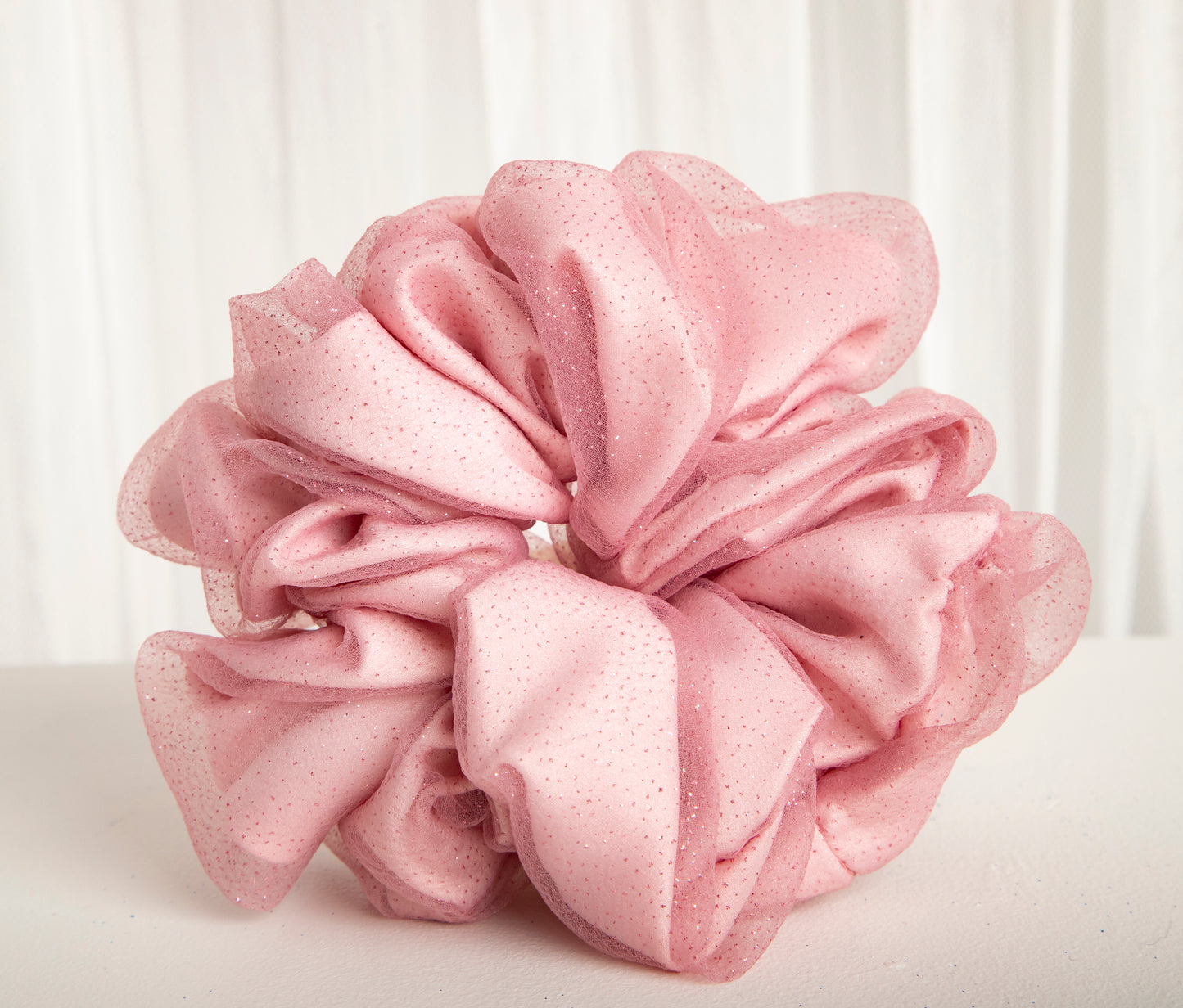 Pink Oversized Scrunchies